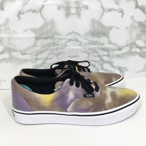 NWT VANS COMFYCUSH ERA CORDUROY‎ BLOTCHED TIE DYE SNEAKERS NO BOX - Picture 1 of 9